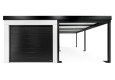 GARDEON® Garáž 3 m x 6 m s dverami Hörmann, oknom a pravým prístreškom